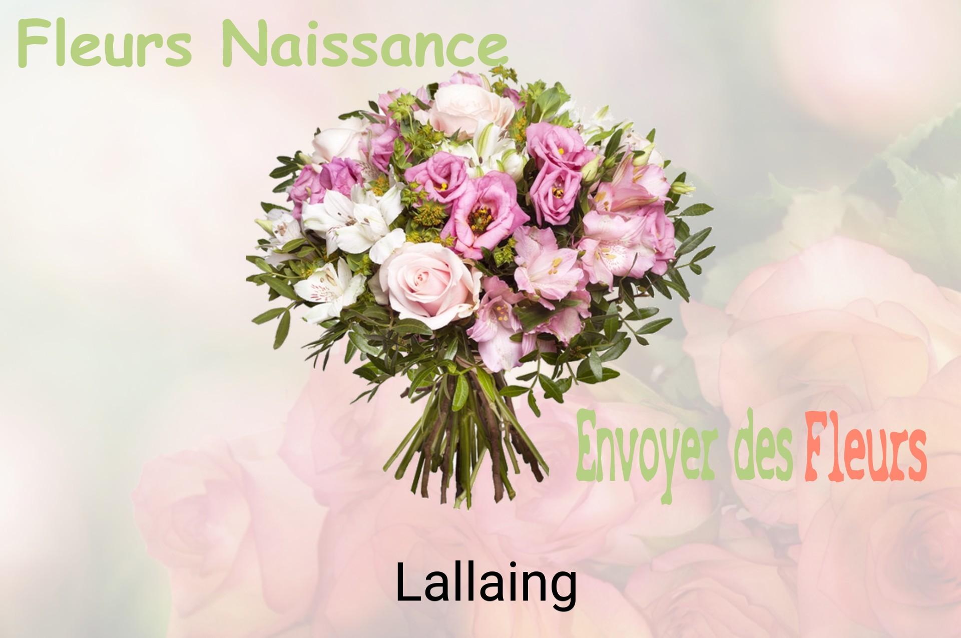 Bouquet de fleurs de naissance livré à Lallaing