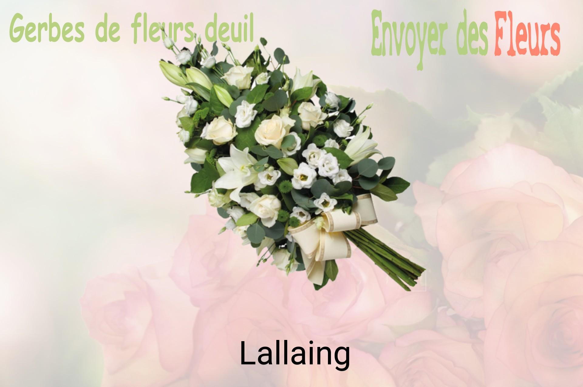 Gerbe de fleurs de deuil livrée à Lallaing